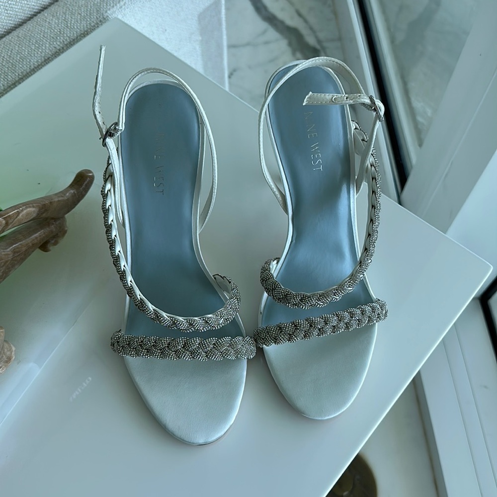 Nine West jeweled heels